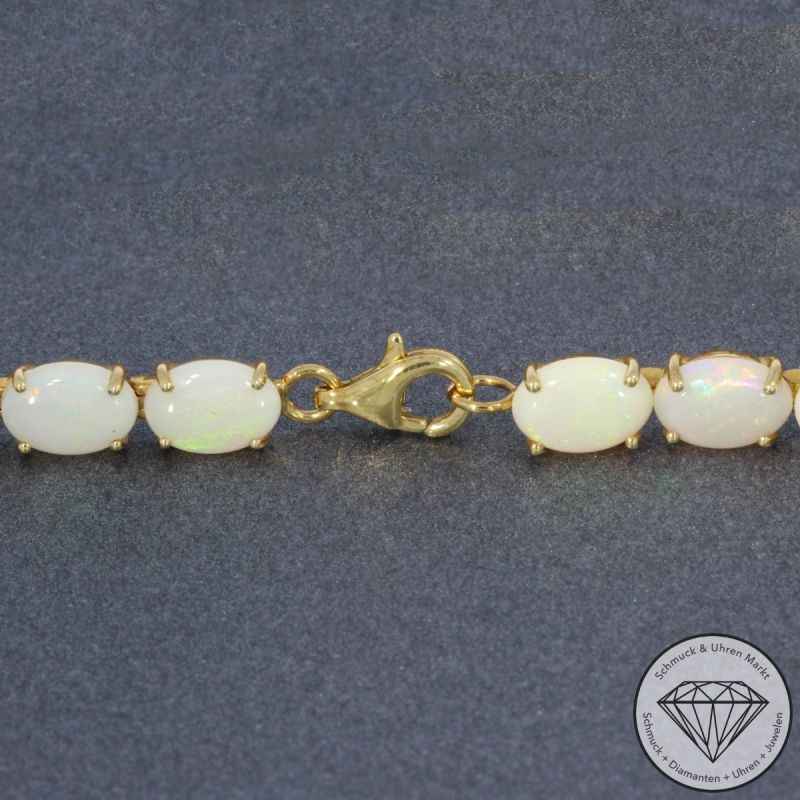 Wert 3950 € Opal Armband in 585er 14 K Gelbgold - 103513