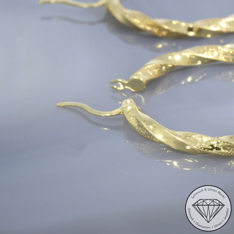 Wert 690 € Creolen in 585er 14 K Gelbgold - 103600
