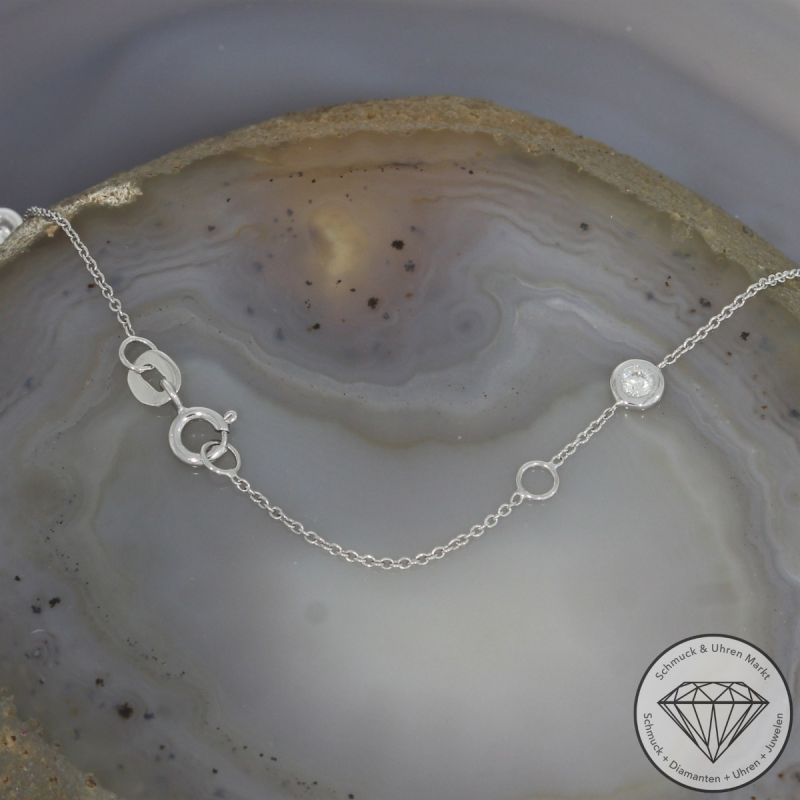 Wert 2790 € Brillant Collier 0,55 carat in 750er 18 K Weißgold - 103619