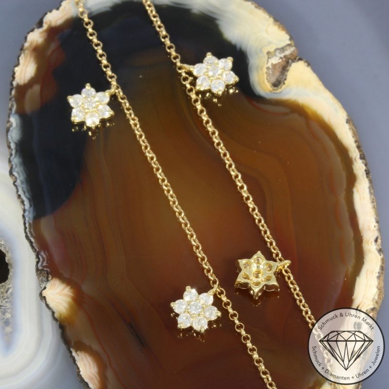 Wert 3090 € Brillant Collier in 750er 18 K Gelbgold - 103621