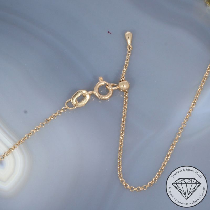 Wert 6450 € Brillant Amethyst Perlmutt Anhänger mit Kette in 750er 18 K Rosegold - 103623