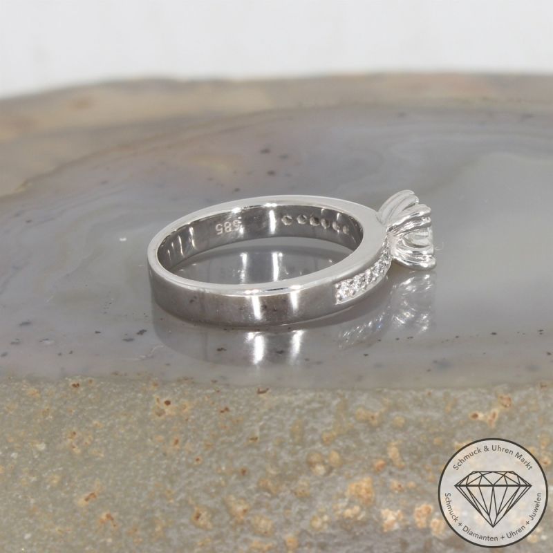 Wert 1490 € CHRIST Brillant Ring in 585er 14 K Weißgold - 103648