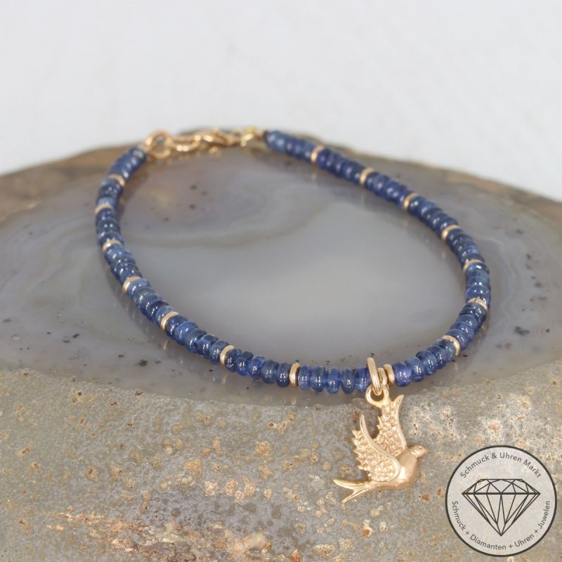 Wert 1250 € Saphir Armband in 750er 18 K Gelbgold - 103705