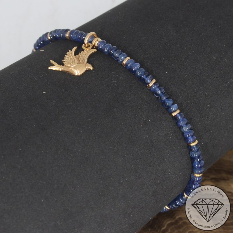 Wert 1250 € Saphir Armband in 750er 18 K Gelbgold - 103705