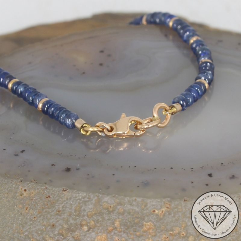 Wert 1250 € Saphir Armband in 750er 18 K Gelbgold - 103705