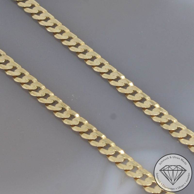 Wert 2290 € Panzer Kette in 585er 14 K Gelbgold - 103737