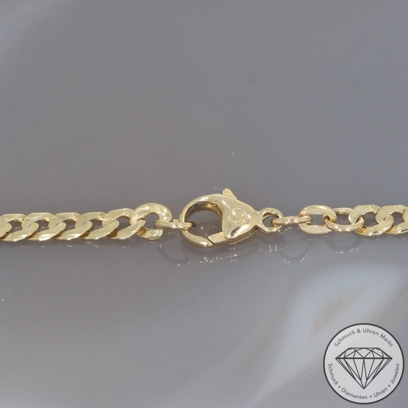 Wert 2290 € Panzer Kette in 585er 14 K Gelbgold - 103737