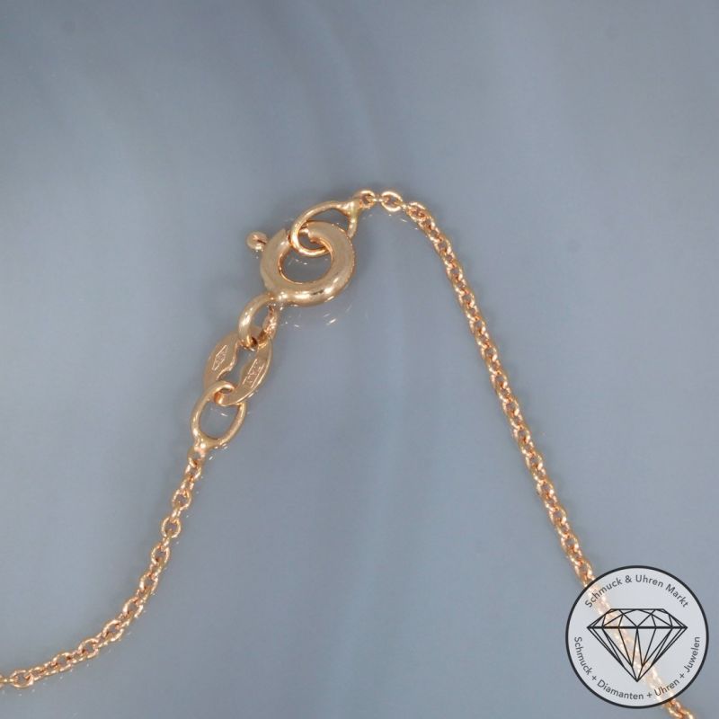 Wert 1690 € Brillant Saphir Collier in 585er 14 K Rosegold - 103744