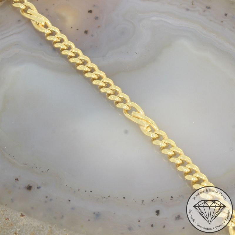 Wert 2190€ Panzer Armband (8,6g) in 585er 14 K Gelbgold - 103757