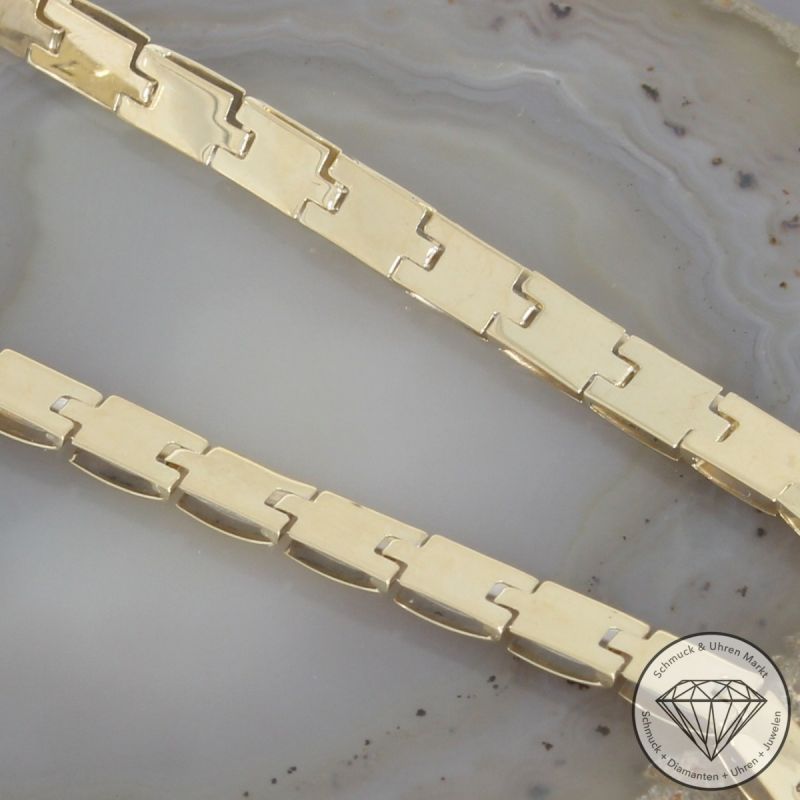 Wert 2500 € Bicolor Collier 585er/14 Karat Gelb und Weiß Gold Länge 44 cm – 103760