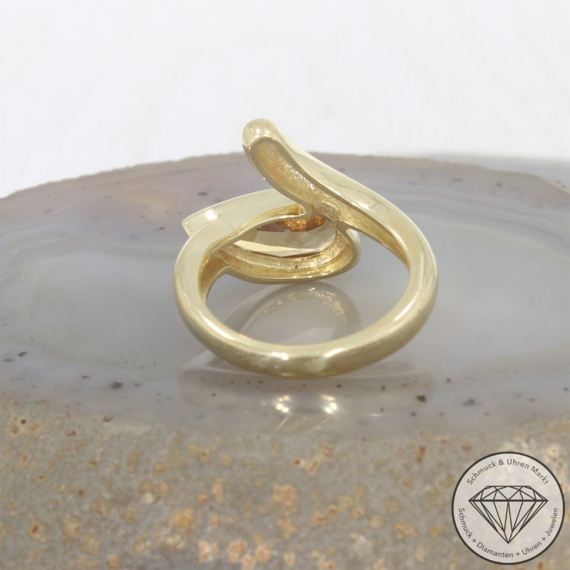 Wert 2290 € Citrin Ring in 585er 14 K Gelbgold - 103770