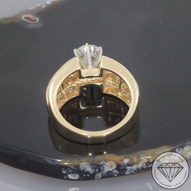 Wert 7600 € Bicolor Brillant Ring (ca. 2,02 carat) in 585er 14 K Gold - 103814