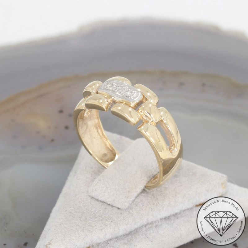 Wert 850 € Brillant Ring in 585er 14 K Gelbgold - 103841 
