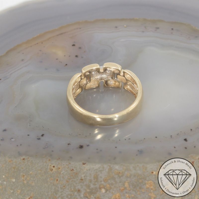 Wert 850 € Brillant Ring in 585er 14 K Gelbgold - 103841 