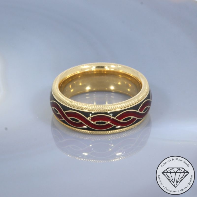 Wert 5750 € WELLENDORFF Solitär Brillant Dreh Ring in 750er 18 K Gelbgold - 103855
