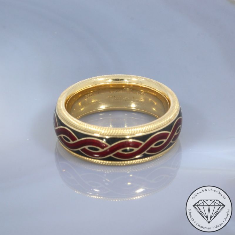 Wert 5750 € WELLENDORFF Solitär Brillant Dreh Ring in 750er 18 K Gelbgold - 103855