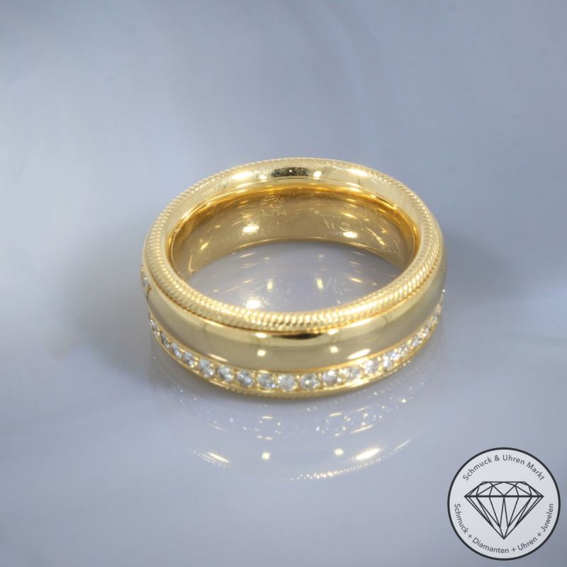 Wert 11600 € WELLENDORFF Brillant Venus Dreh Ring in 750er 18 K Gelbgold - 103860