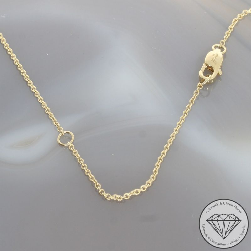 Wert 3250 € Brillant Diamant Anhänger mit Kette in 585er 14 K Gelbgold - 103867