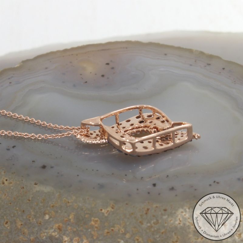 Wert 5590 € Brillant Anhänger (1,33 carat) in 585er 14 K Rosegold - 103871