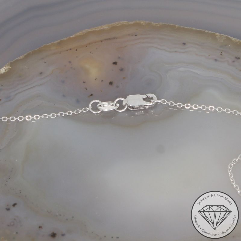 Wert 5790 € Diamant Anhänger mit Kette in 585er 14 K Weißgold & 950er Platin - 103875