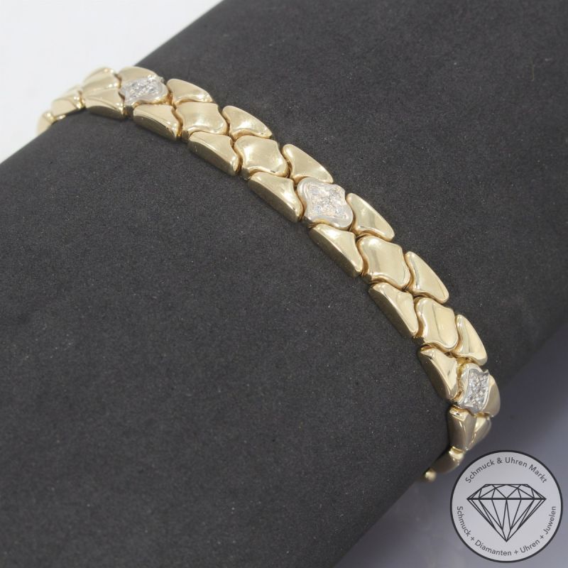 Wert 4400 € Diamant Armband in 585er 14 K Gelbgold - 103969