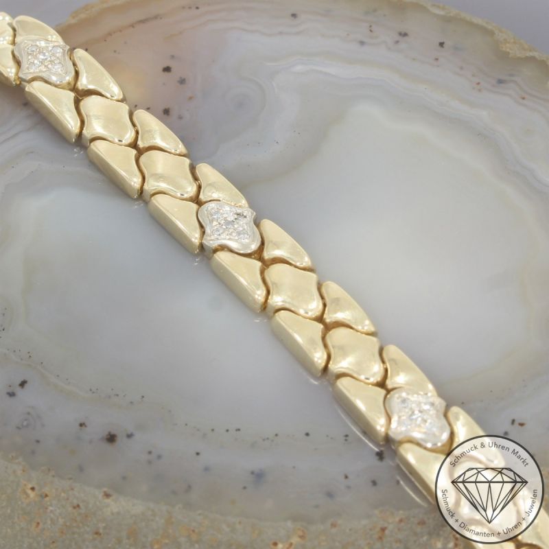 Wert 4400 € Diamant Armband in 585er 14 K Gelbgold - 103969