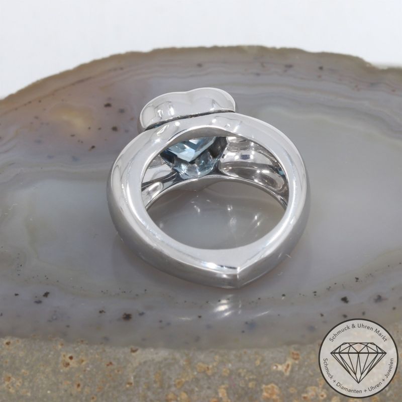 PIAGET Topas Ring Herz in 750er 18 K Weißgold - 104083