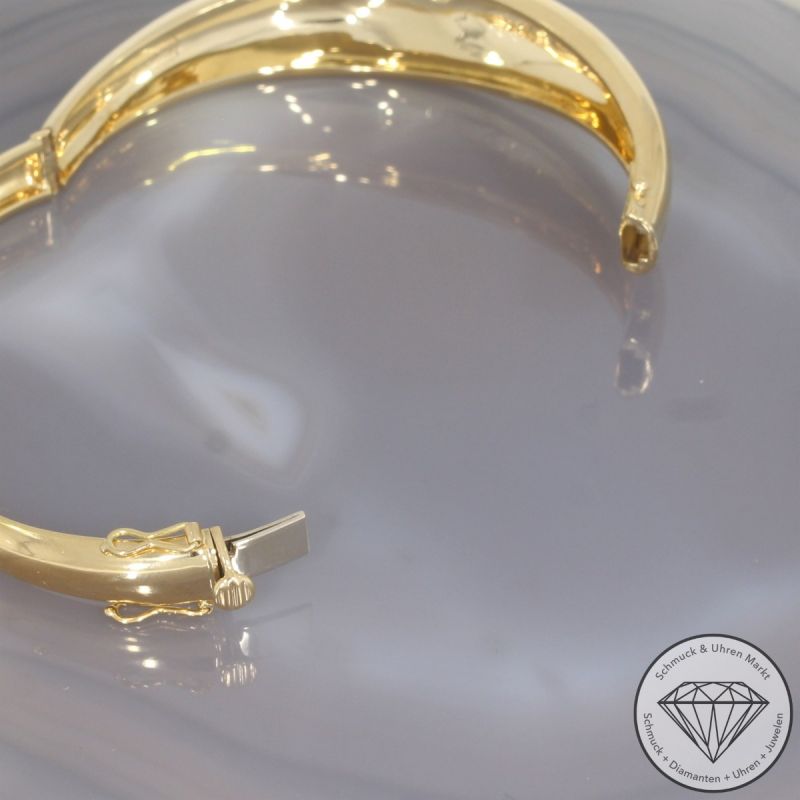 Wert 20500 € FABERGÉ Solitär Brillant Armreif in 750er 18 K Gelbgold - 104090