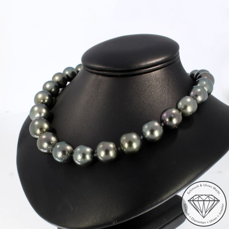 Wert 3990 € Brillant Perl Collier in 750er 18 K Weißgold - 104102
