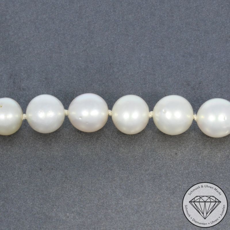 Wert 3600 € Brillant Perl Collier in 750er 18 K Weißgold - 104104