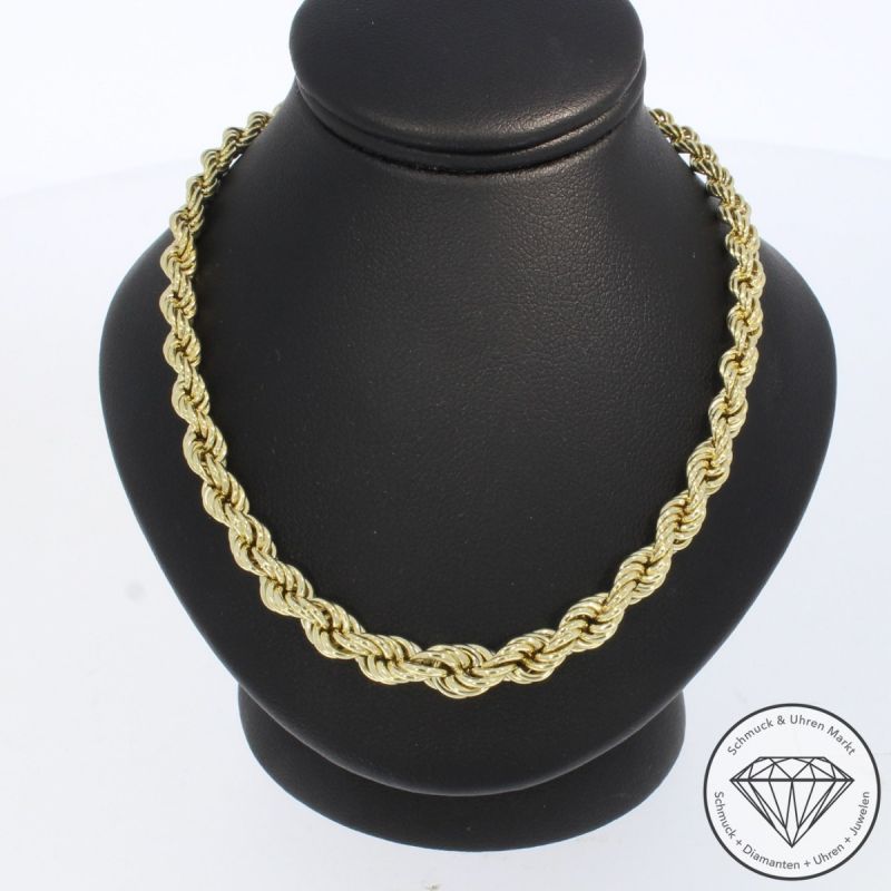 Wert 2350 € Kordel Kette (11,5 g) in 585er 14 K Gelbgold - 104108