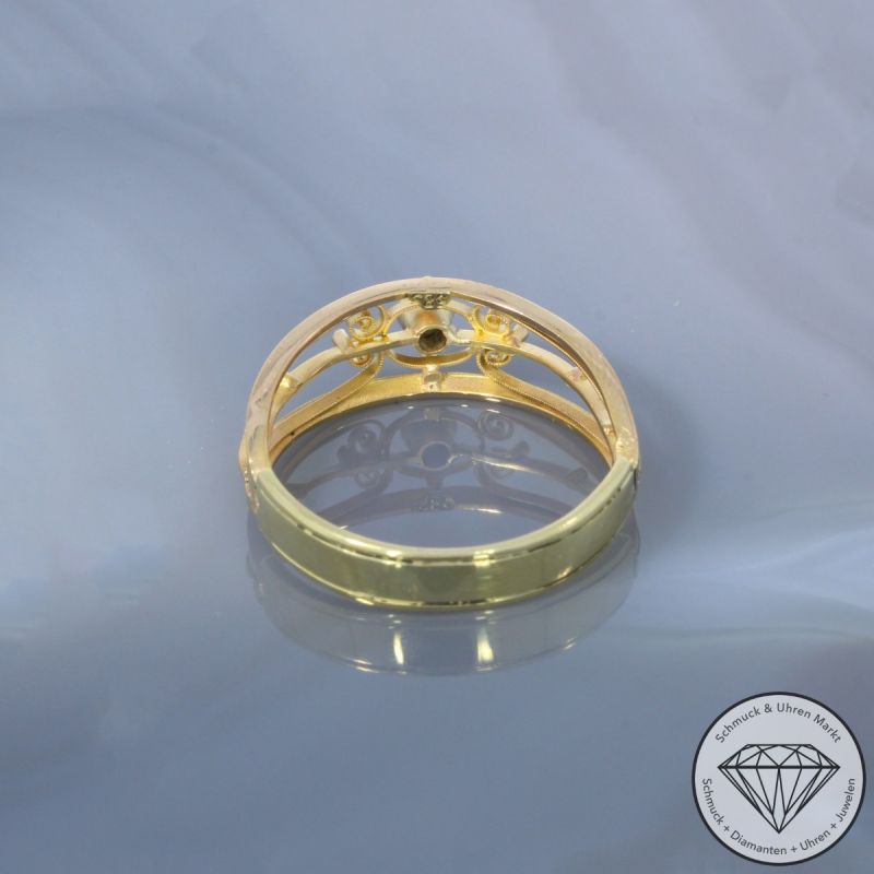 Wert 1150 € Solitär Brillant Ring 585er/14 Karat Gelb Gold Größe 65 – 104204