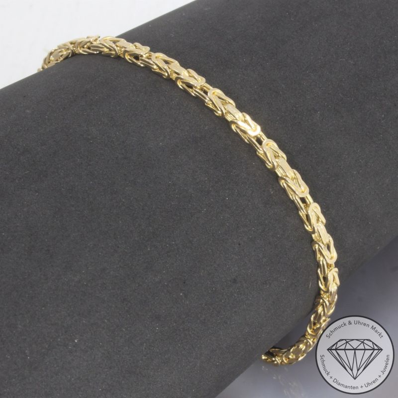 Wert 2990 € Königs Armband (12,2Gramm) in 585er 14 K Gelbgold - 104447