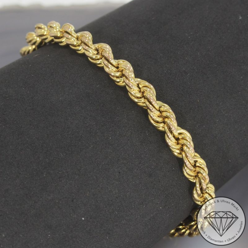 Wert 1200 € Kordel Armband (8,0 Gramm) in 333er 8 K Gelbgold -  104467