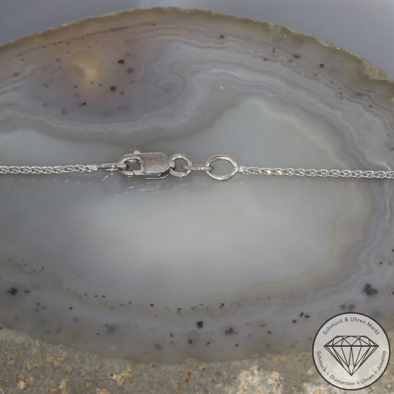 Wert 1990 € Brillant Anhänger & Kette in 585er 14 K Weißgold - 104470 
