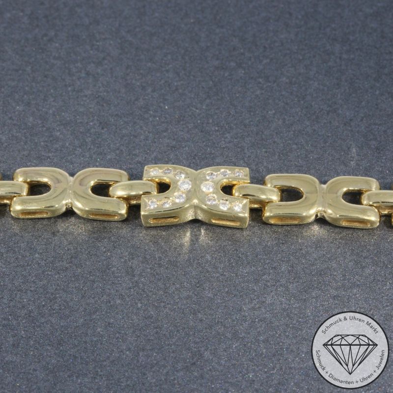 Wert 3580 € Brillant Armband (ca. 0,45 carat) in 585er 14 K Gelbgold - 104504