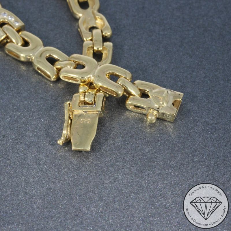 Wert 3580 € Brillant Armband (ca. 0,45 carat) in 585er 14 K Gelbgold - 104504