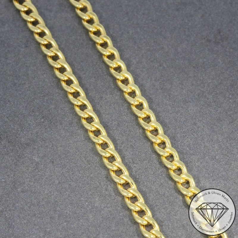 Wert 1890 € Panzer Kette 750er/18 Karat Gelb Gold Länge 51 cm – 104542