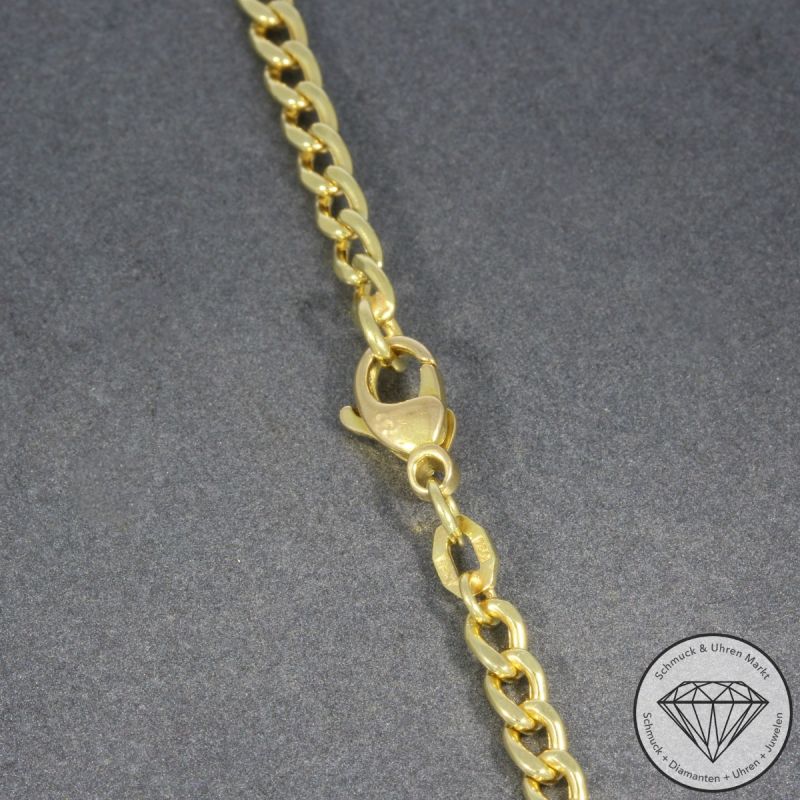 Wert 1890 € Panzer Kette 750er/18 Karat Gelb Gold Länge 51 cm – 104542