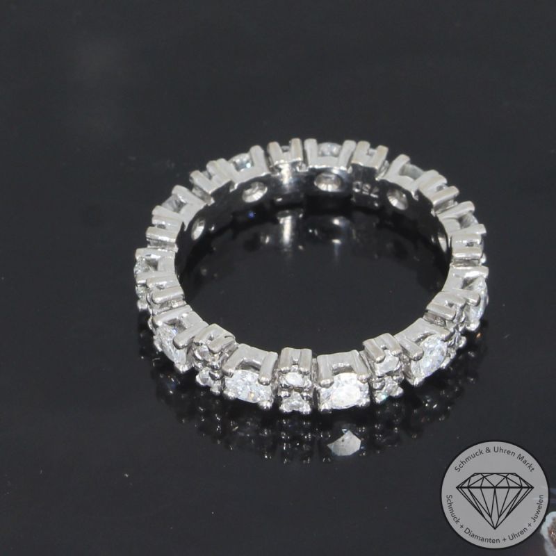 Wert 3490 € Memory Brillant Ring in 750er 18 K Weißgold - 104582