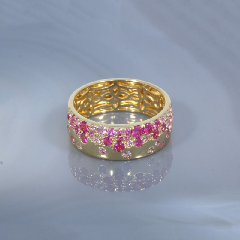 Wert 3190 € Saphir Ring (1,11 carat) in 585er 14 K Gelbgold Gr.58 - H1896