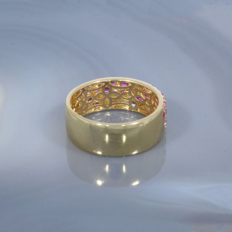 Wert 3190 € Saphir Ring (1,11 carat) in 585er 14 K Gelbgold Gr.58 - H1896