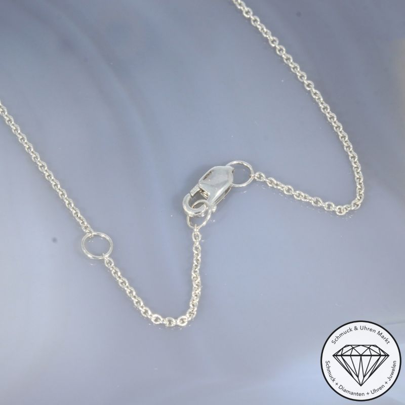 Wert 6090 € Brillant Smaragd Collier in 585er 14 K Weißgold - H34