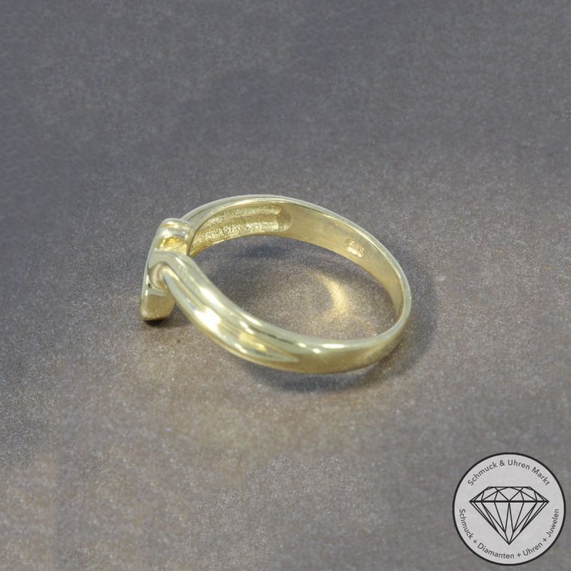 Wert 2400 € Solitär Brillant Ring in 585er 14 K Gelbgold - 104761