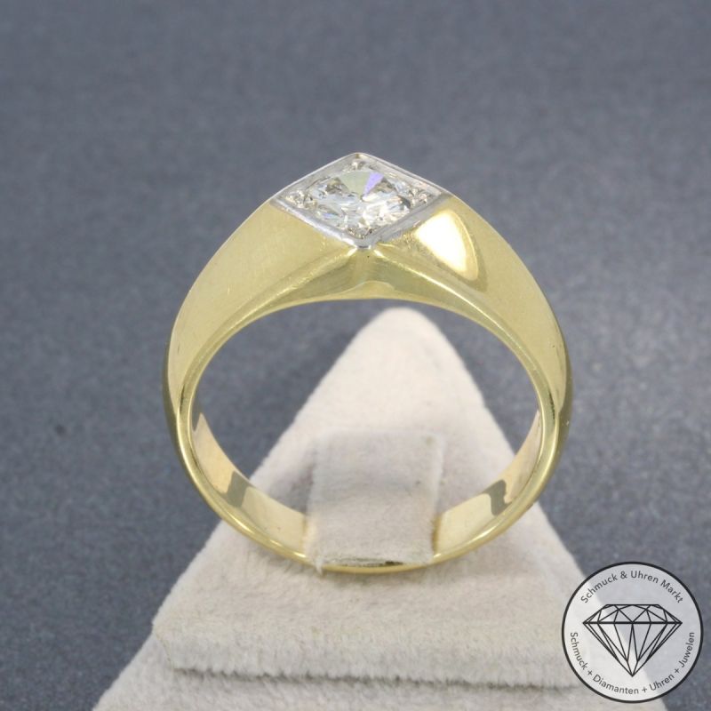 Wert 9650 € Brillant Ring (ca. 1,10 carat) in 585er 14 K Gelbgold - 104795