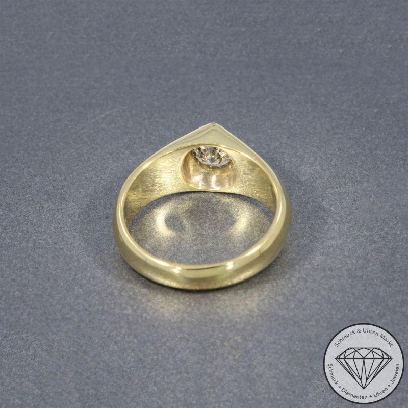 Wert 9650 € Brillant Ring (ca. 1,10 carat) in 585er 14 K Gelbgold - 104795
