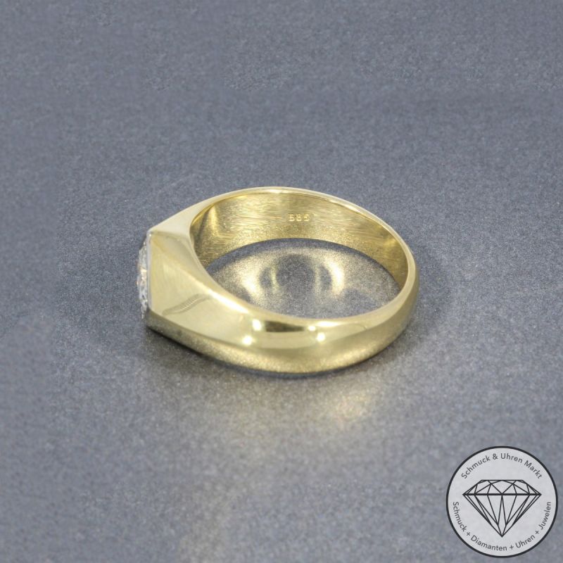Wert 9650 € Brillant Ring (ca. 1,10 carat) in 585er 14 K Gelbgold - 104795