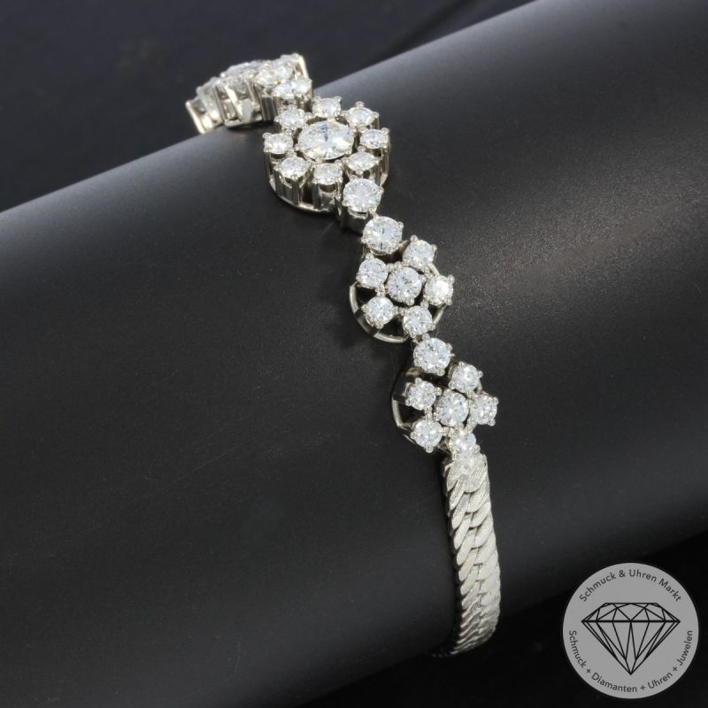 Wert 18900 € Brillant Armband (ca. 3,20 carat) in 750er 18 K Weißgold - 104892