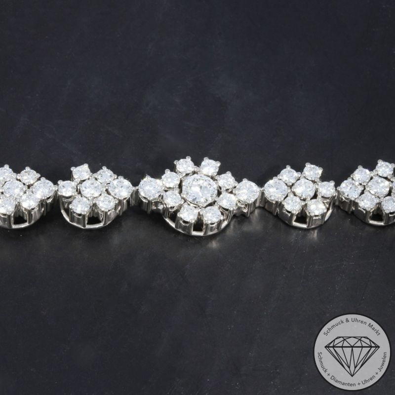 Wert 18900 € Brillant Armband (ca. 3,20 carat) in 750er 18 K Weißgold - 104892