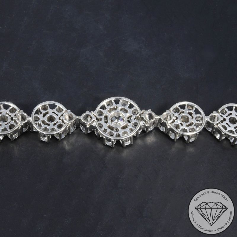 Wert 18900 € Brillant Armband (ca. 3,20 carat) in 750er 18 K Weißgold - 104892